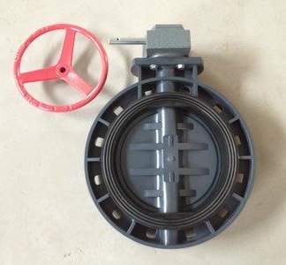 CPVC渦輪塑料蝶閥