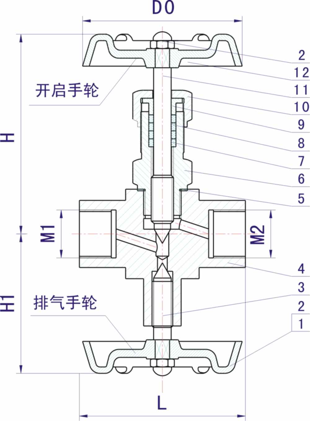 J19H壓力表三通閥(內(nèi)絲)